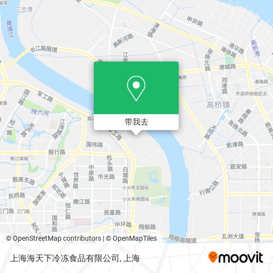 上海海天下冷冻食品有限公司地图