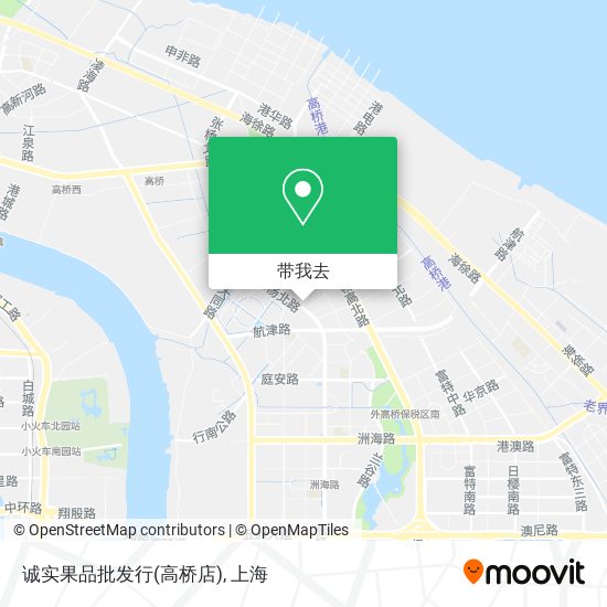 诚实果品批发行(高桥店)地图