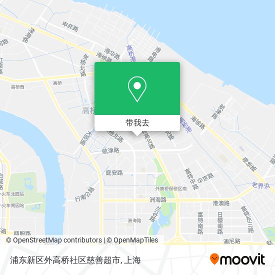 浦东新区外高桥社区慈善超市地图