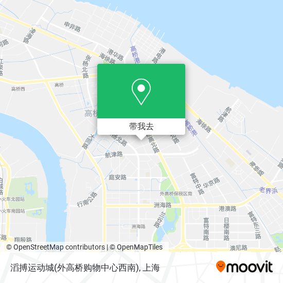 滔搏运动城(外高桥购物中心西南)地图