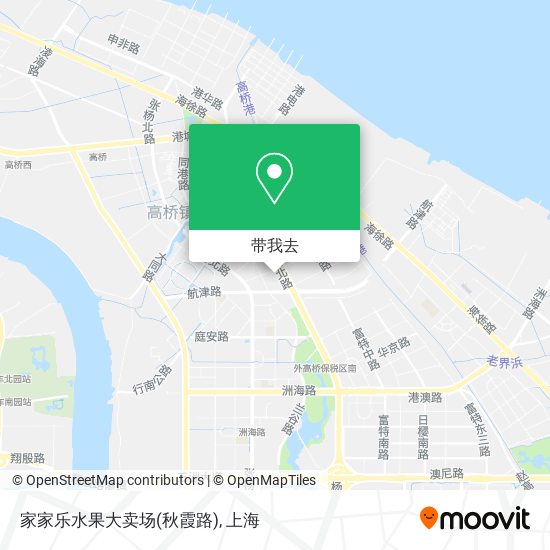 家家乐水果大卖场(秋霞路)地图