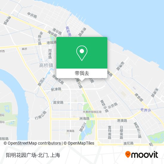 阳明花园广场-北门地图