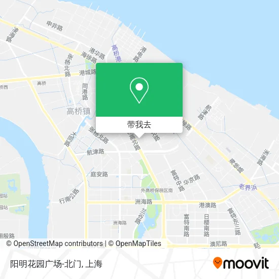 阳明花园广场-北门地图