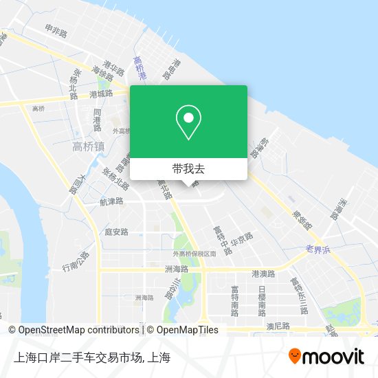上海口岸二手车交易市场地图