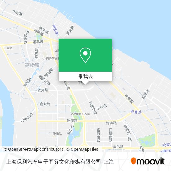 上海保利汽车电子商务文化传媒有限公司地图