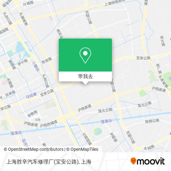 上海胜辛汽车修理厂(宝安公路)地图