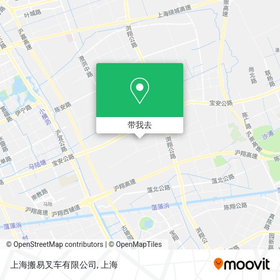 上海搬易叉车有限公司地图
