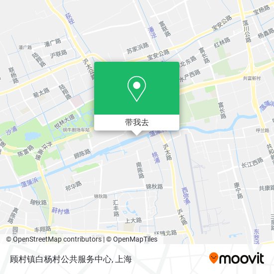 顾村镇白杨村公共服务中心地图