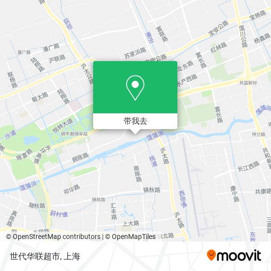 世代华联超市地图