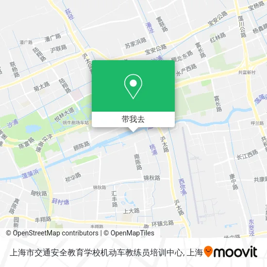 上海市交通安全教育学校机动车教练员培训中心地图