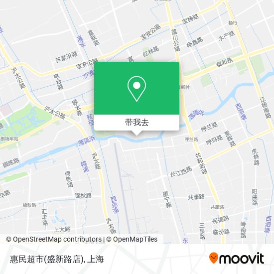 惠民超市(盛新路店)地图