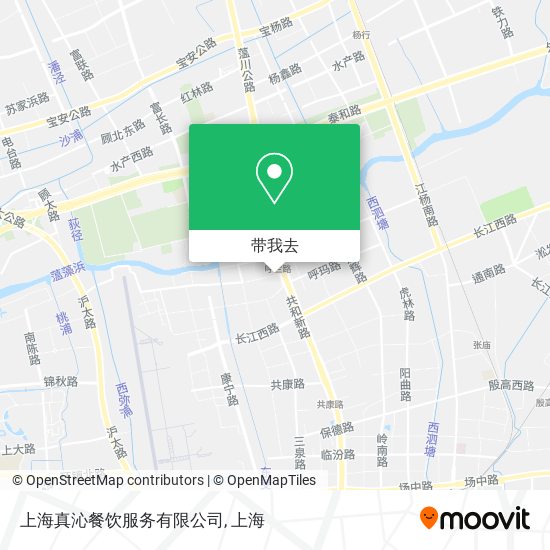 上海真沁餐饮服务有限公司地图