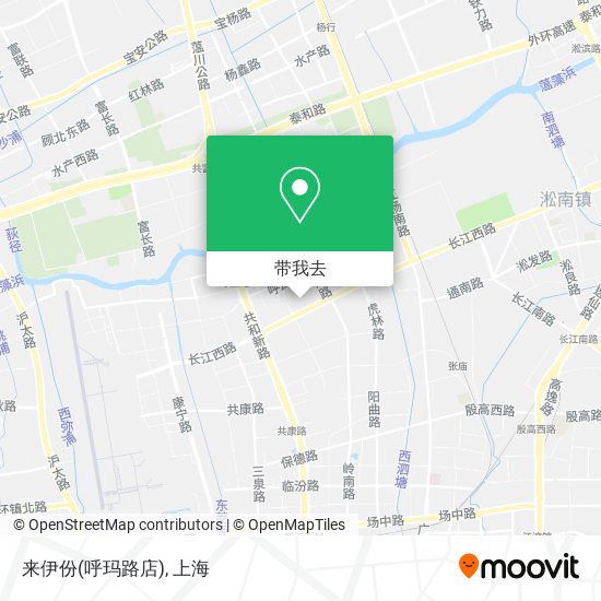来伊份(呼玛路店)地图