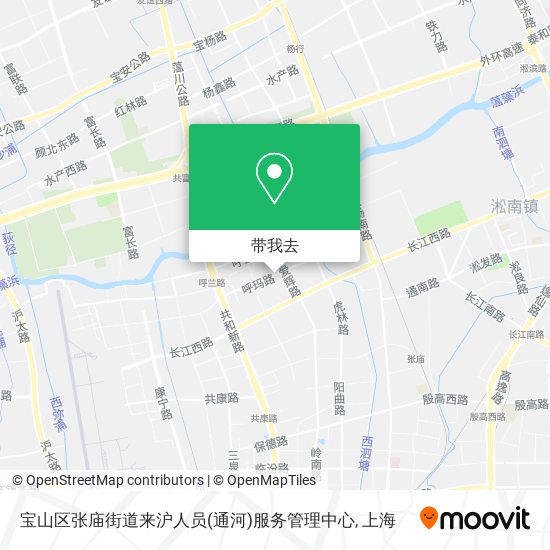 宝山区张庙街道来沪人员(通河)服务管理中心地图