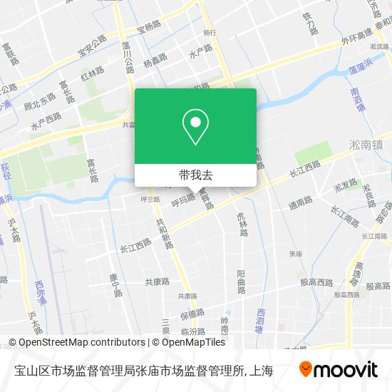 宝山区市场监督管理局张庙市场监督管理所地图