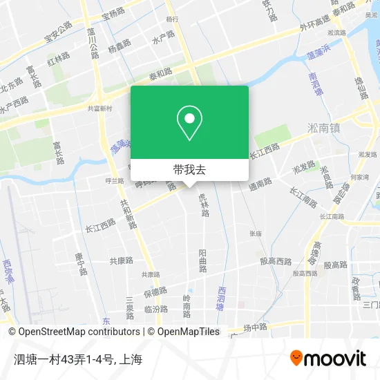 泗塘一村43弄1-4号地图