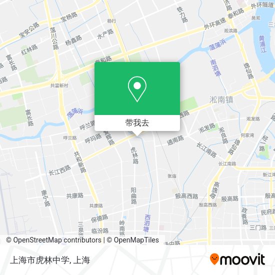 上海市虎林中学地图