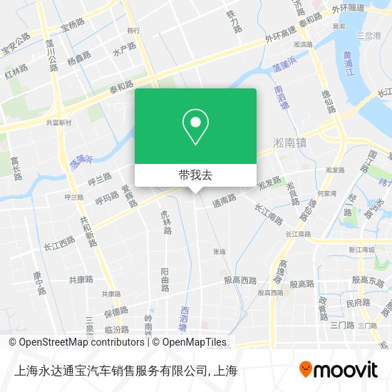 上海永达通宝汽车销售服务有限公司地图