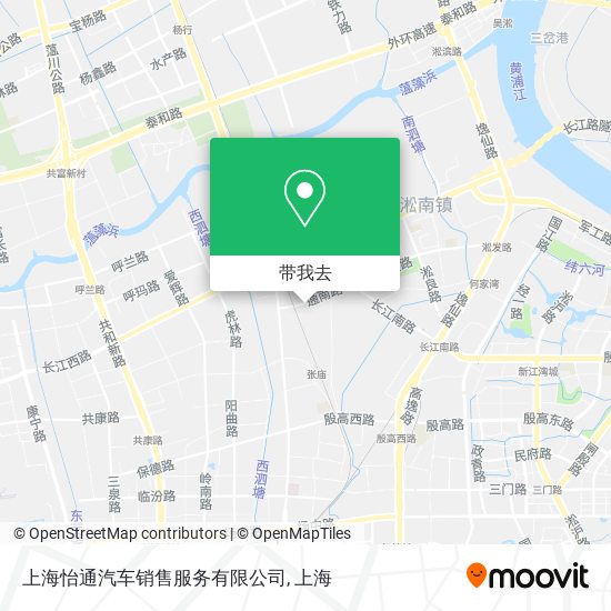 上海怡通汽车销售服务有限公司地图