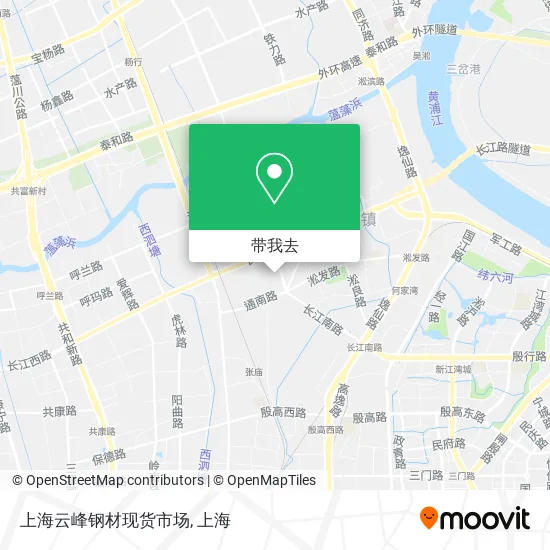 上海云峰钢材现货市场地图