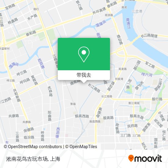 淞南花鸟古玩市场地图