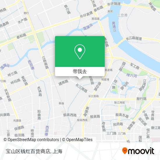 宝山区钱红百货商店地图