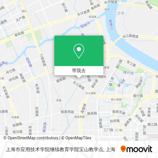 上海市应用技术学院继续教育学院宝山教学点地图