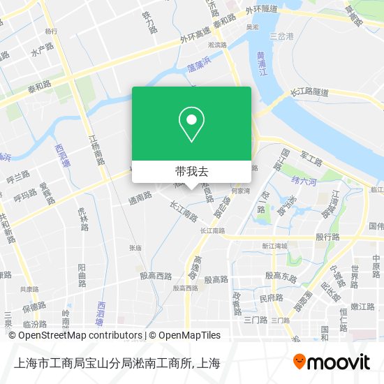 上海市工商局宝山分局淞南工商所地图