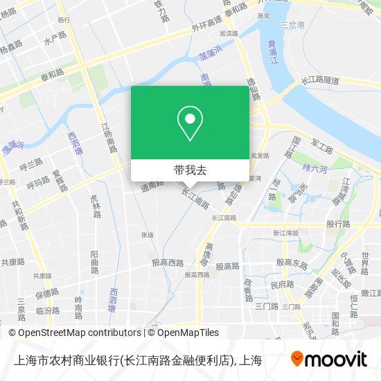 上海市农村商业银行(长江南路金融便利店)地图