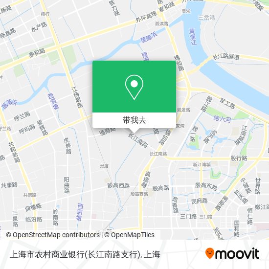 上海市农村商业银行(长江南路支行)地图