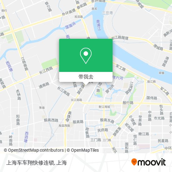 上海车车翔快修连锁地图