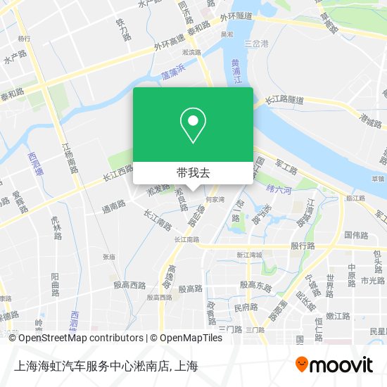 上海海虹汽车服务中心淞南店地图