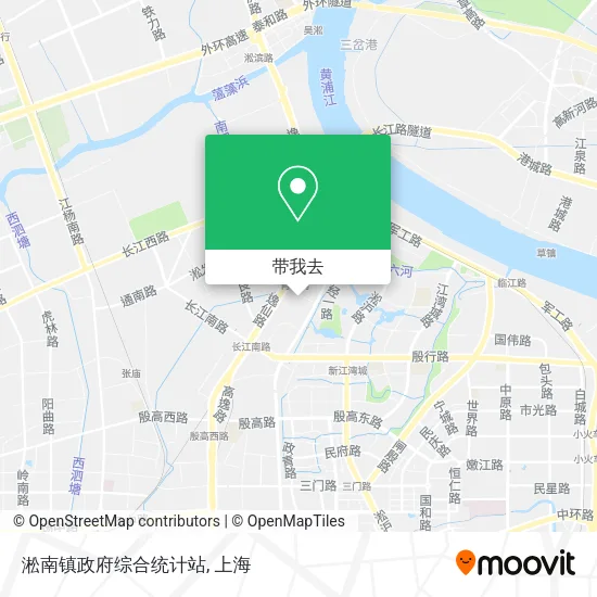 淞南镇政府综合统计站地图