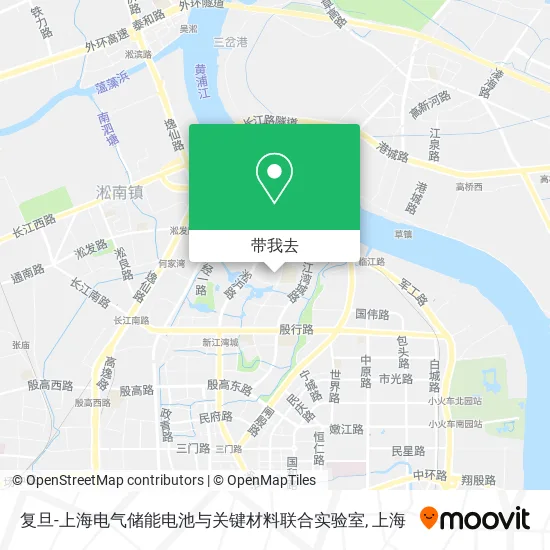 复旦-上海电气储能电池与关键材料联合实验室地图