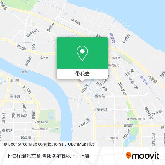 上海祥瑞汽车销售服务有限公司地图