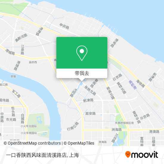 一口香陕西风味面清溪路店地图
