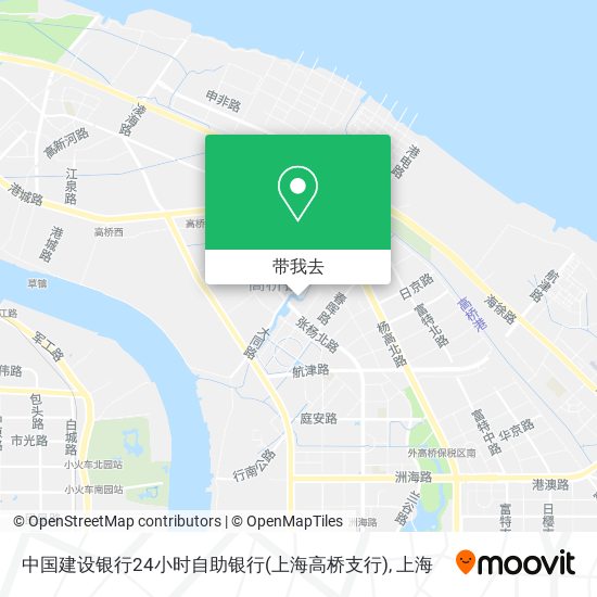 中国建设银行24小时自助银行(上海高桥支行)地图