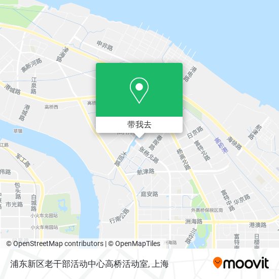 浦东新区老干部活动中心高桥活动室地图