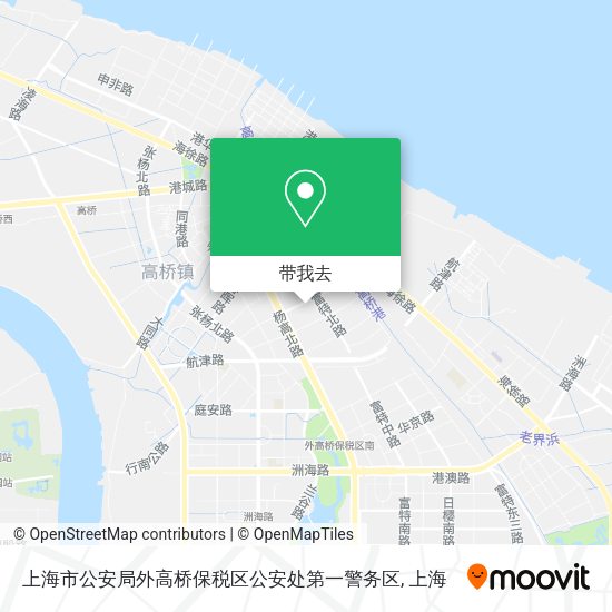 上海市公安局外高桥保税区公安处第一警务区地图
