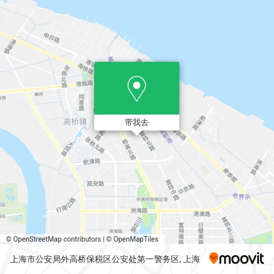 上海市公安局外高桥保税区公安处第一警务区地图
