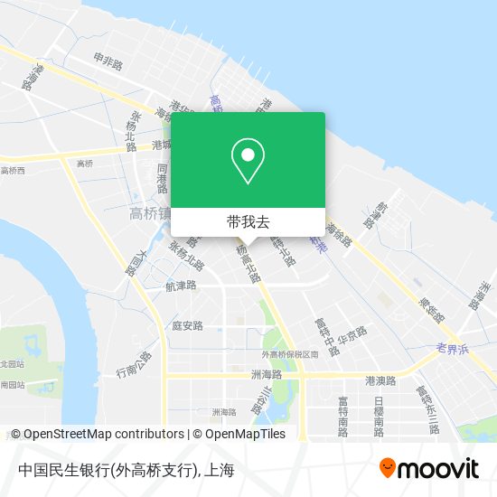 中国民生银行(外高桥支行)地图