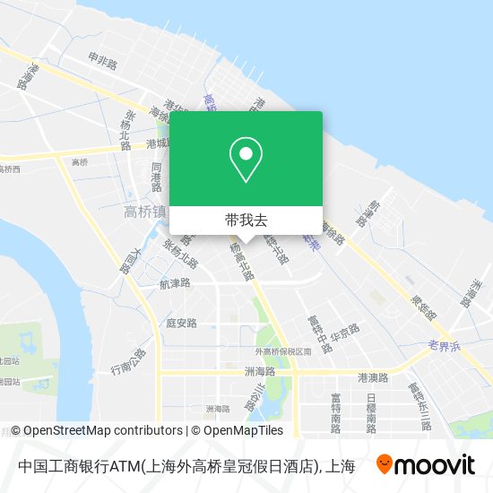中国工商银行ATM(上海外高桥皇冠假日酒店)地图