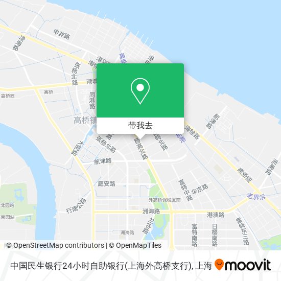 中国民生银行24小时自助银行(上海外高桥支行)地图