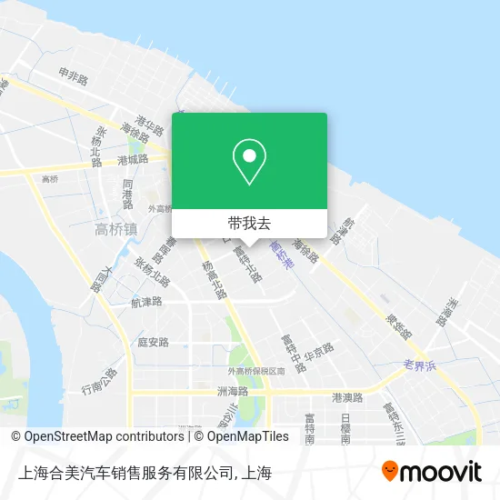 上海合美汽车销售服务有限公司地图