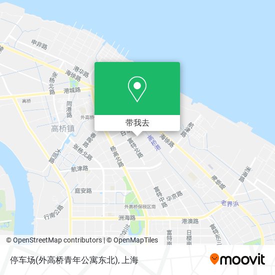 停车场(外高桥青年公寓东北)地图