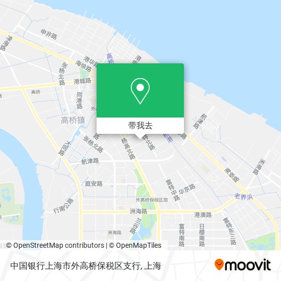 中国银行上海市外高桥保税区支行地图