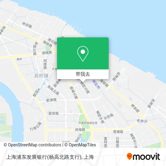 上海浦东发展银行(杨高北路支行)地图