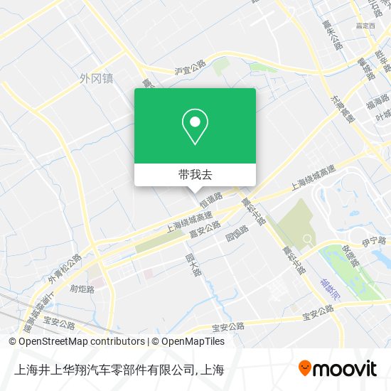 上海井上华翔汽车零部件有限公司地图