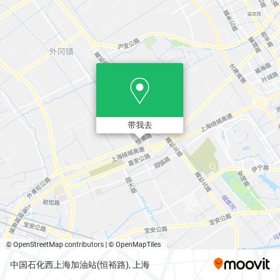 中国石化西上海加油站(恒裕路)地图