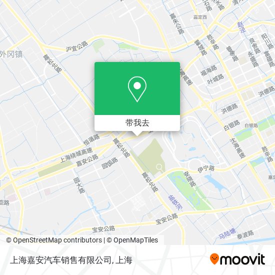 上海嘉安汽车销售有限公司地图